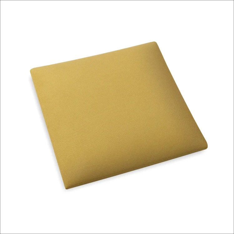 Čalouněný nástěnný panel 3D 30x30 žlutá