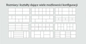 Čalouněný nástěnný panel 3D 30x30 šedá