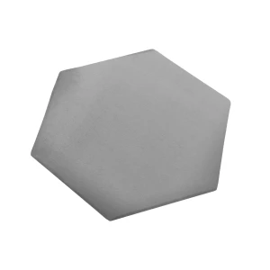 Čalouněný nástěnný panel 3D Medové plásty 35x45 šedá