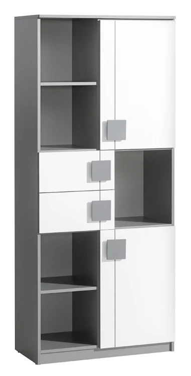 Regál 80 cm Gumi G2 Bílá/Antracitová