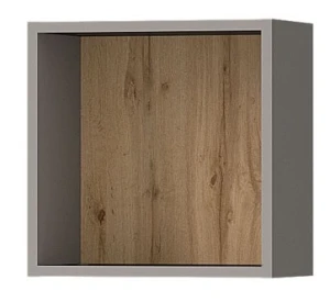 Nástěnná police do obývacího pokoje a ložnice Melo ME7 Cashmere Antracit