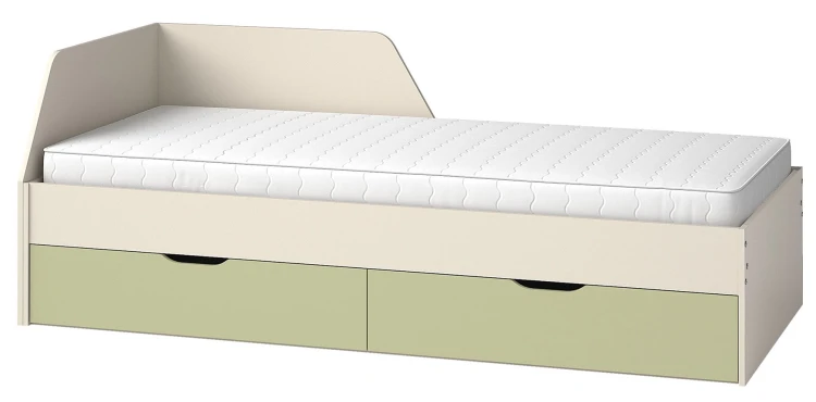 Postel pro mladé s matrací 90x200 Melo ME9 Cashmere Avocado