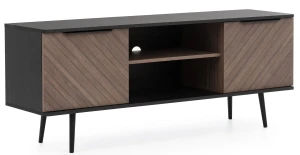 TV skříňka Pinelli PN-04 Černá grafitová/Captains Deck