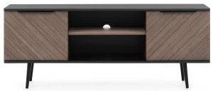 TV skříňka Pinelli PN-04 Černá grafitová/Captains Deck