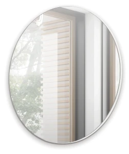 Závěsné zrcadlo na toaletní stolek 70 cm Navene NV-01 Bílé matné