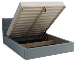 Jednolůžková postel s úložným prostorem s matrací 120x200 - Alaska Černá