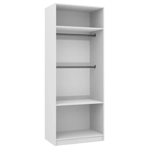 Fronty se 2 zrcadly pro šatní skříň Foxen 80 cm Bílá