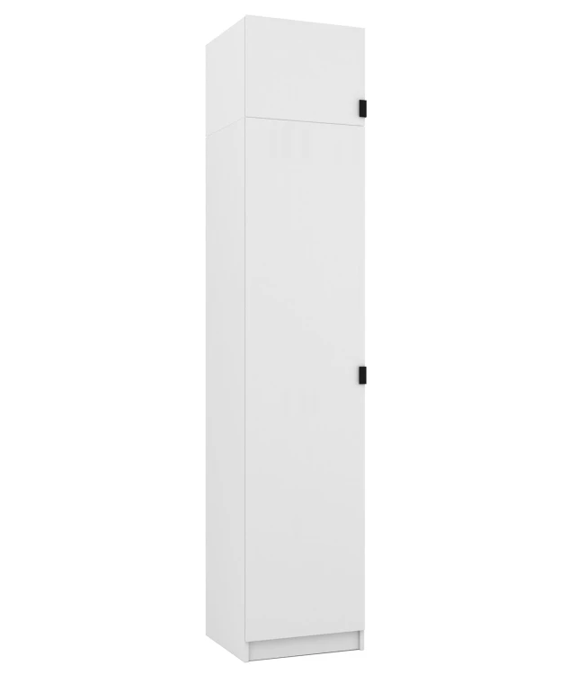 Šatní skříň s nástavcem Foxen 50 cm Bílá