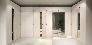 Šatní skříň se 2 zrcadly 80 cm Foxen Cashmere