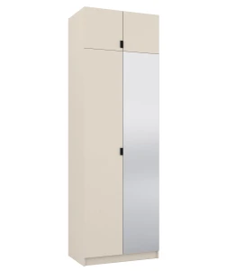 Zrcadlová šatní skříň s nástavcem 80 cm Foxen Cashmere