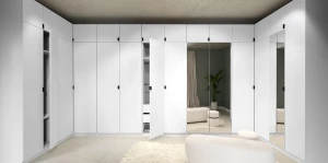 Šatní skříň s nástavcem Foxen 100 cm Bílá