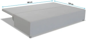 Rozkládací pohovka TANIA 3 Grafitová