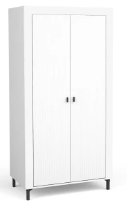 Šatní skříň do ložnice Mossa MO1 Bílý/dub whisky