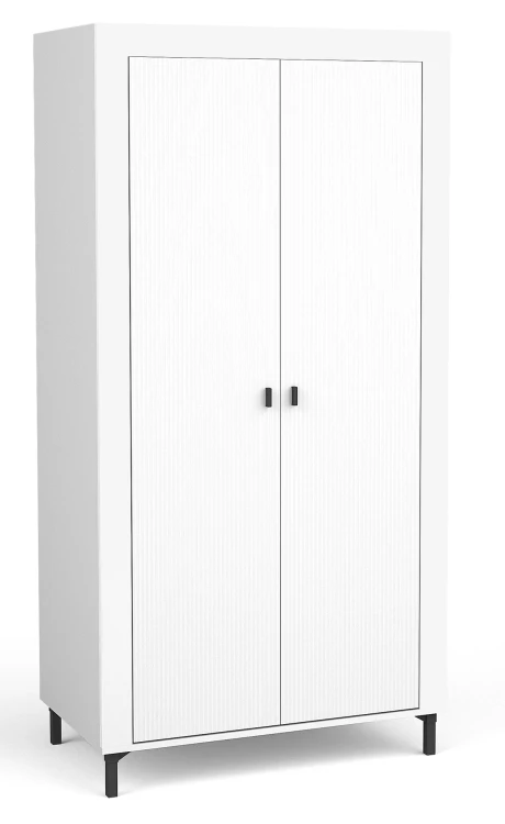 Šatní skříň do ložnice Mossa MO1 Bílý/dub whisky