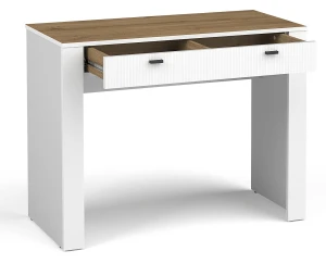 Toaletní stolek Mossa MO10 Bílý/dub whisky