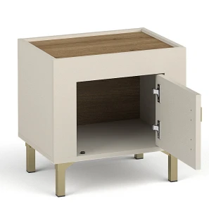 Noční stolek do ložnice Mossa MO11 Kašmír/dub whisky