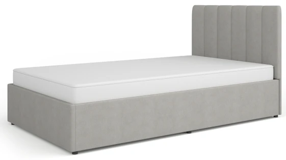 Jednolůžková postel s matrací 120x200 Mossa MO12 Šedá