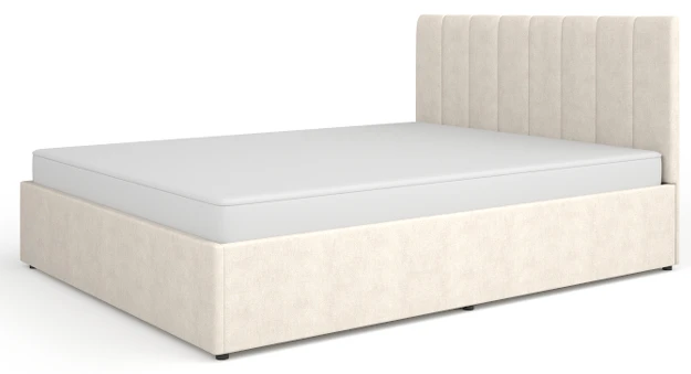 Manželská postel s matrací 160x200 Mossa MO12 Krémová