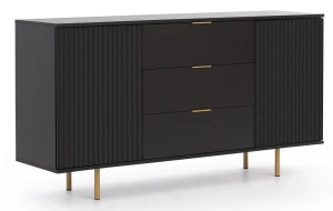 Komoda do obývacího pokoje Nubia K2D3SZ Černá matná