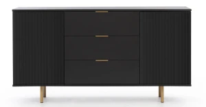 Komoda do obývacího pokoje Nubia K2D3SZ Černá matná