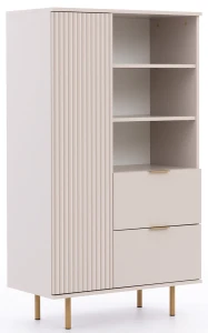 Knihovna do obývacího pokoje Nubia R1D2SZ Cashmere