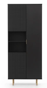 Knihovna do obývacího pokoje Nubia R3D Černá matná