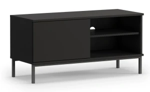 TV skříňka do obývacího pokoje s 1 dveřmi Querty Černá