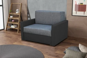 Tedi 1 rozkládací pohovka Černá / Šedá