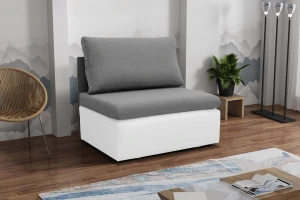 Jednolůžková rozkládací pohovka Toledo Toledo Šedá/Bílá