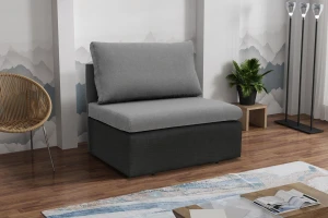 Jednolůžková rozkládací pohovka Toledo Šedá/Antracitová