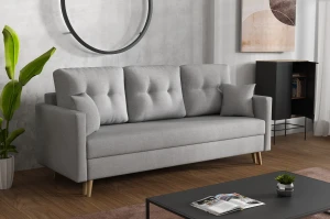 Rozkládací pohovka s boxem Lahti Šedá