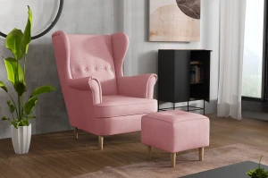 Denver křeslo růžové