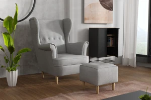 Podnožka křesla Denver Světle šedá