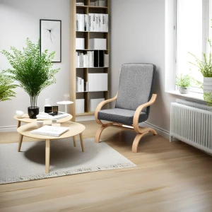 Křeslo Girona H02 šedá/grafitová finca