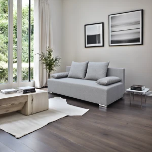 Pohovka s funkcí spaní Styl šedý