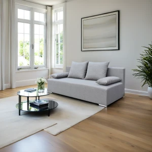 Pohovka s funkcí spaní Styl šedý