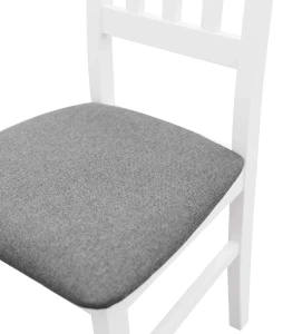 Sada 2x dřevěných židlí BOS04 Bílá/Grafitová