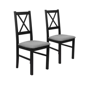 Sada 2x dřevěná židle NIL10 Černá