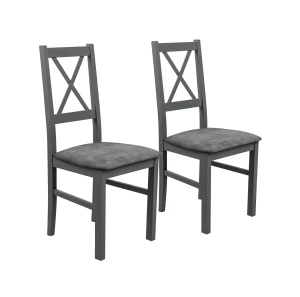 Sada 2x dřevěné židle NIL10 Grafitová