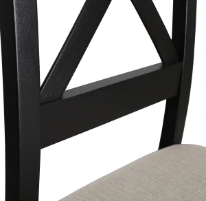 Set 6× čalouněná židle KRZ černá/béžová