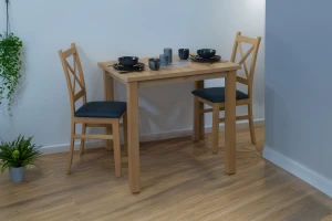 Sada 2x čalouněných židlí KRZ dub artisan/tyrkysová