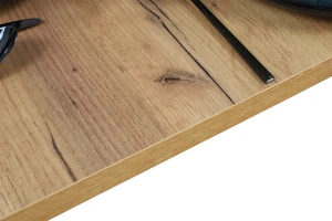 Kuchyňský stůl LAP 120x80 černá/dub craft