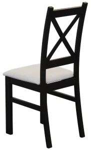 Stůl 100x70 černá/beton se 4 židlemi černá/béžová M004-4