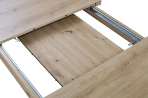 Rozkládací set stolu 150/190x80 dub Artisan se 4 židlemi dub Artisan/šedá M009-4