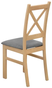 Rozkládací set stolu 150/190x80 dub Artisan se 4 židlemi dub Artisan/šedá M009-4