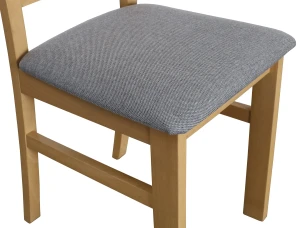 Rozkládací set stolu 150/190x80 dub Artisan se 6 židlemi dub Artisan/šedá M009-6