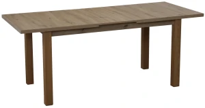 Set rozkládacího stolu 150/190x80 dub Artisan se 4 židlemi Artisan/černá M018-4