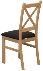 Set rozkládacího stolu 150/190x80 dub Artisan se 4 židlemi Artisan/černá M018-4