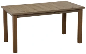 Set rozkládacího stolu 150/190x80 dub Artisan se 6 židlemi Artisan/černá M018-6