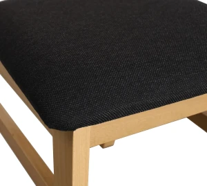 Set rozkládacího stolu 150/190x80 dub Artisan se 6 židlemi Artisan/černá M018-6